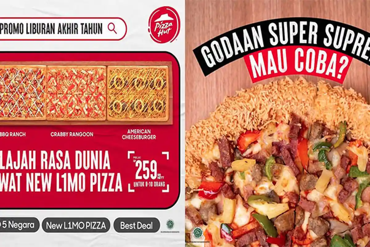 Promo Pizza Hut 28 Desember 2021, Nikmati Menu L1mo Pizza 5 Topping Mancanegara & Super Supreme