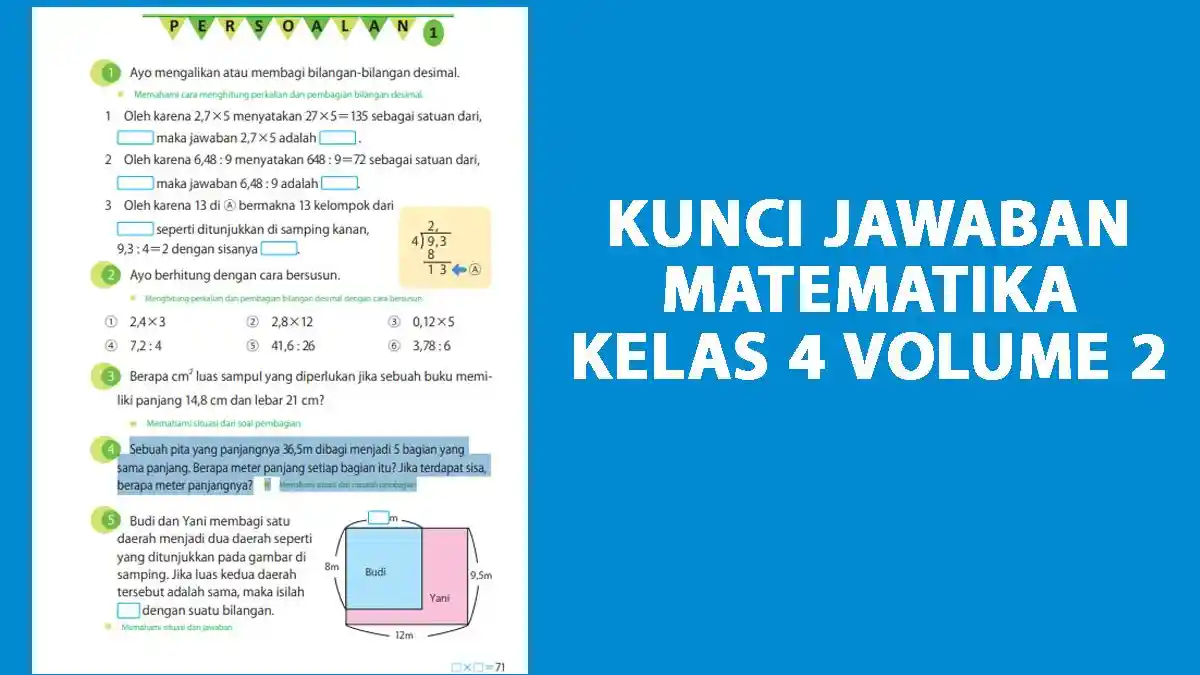 Kunci Jawaban Matematika Kelas 4 Vol 2 Halaman 71 Kurikulum Merdeka ...