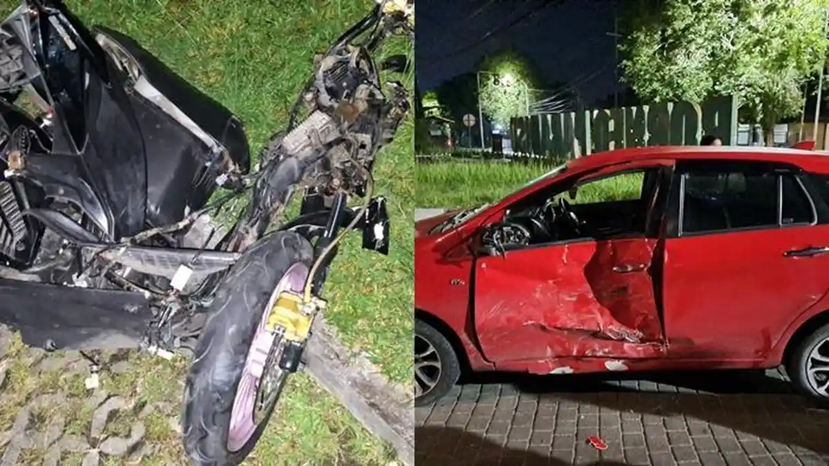 Kecelakaan Motor vs Mobil Terjadi di Dekat Borneo Paradiso Balikpapan, 1 Orang Alami Luka Serius