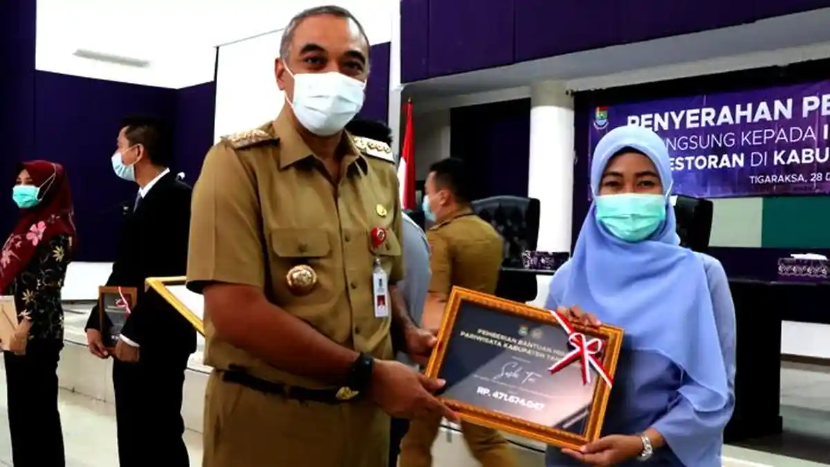 Pemkab Tangerang Berikan Bantuan Kepada Industri Hotel dan Restoran