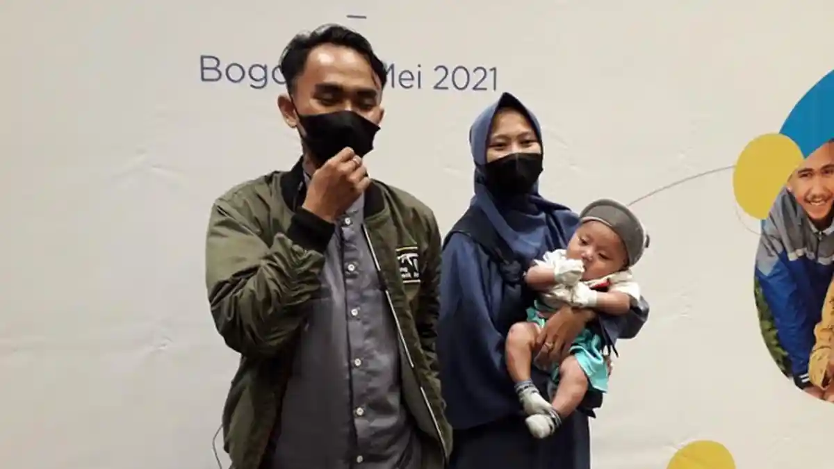 Anak Terlahir Dalam Kondisi Bibir Sumbing, Ojol Asal Jonggol Bersyukur Bisa Operasi Secara Gratis