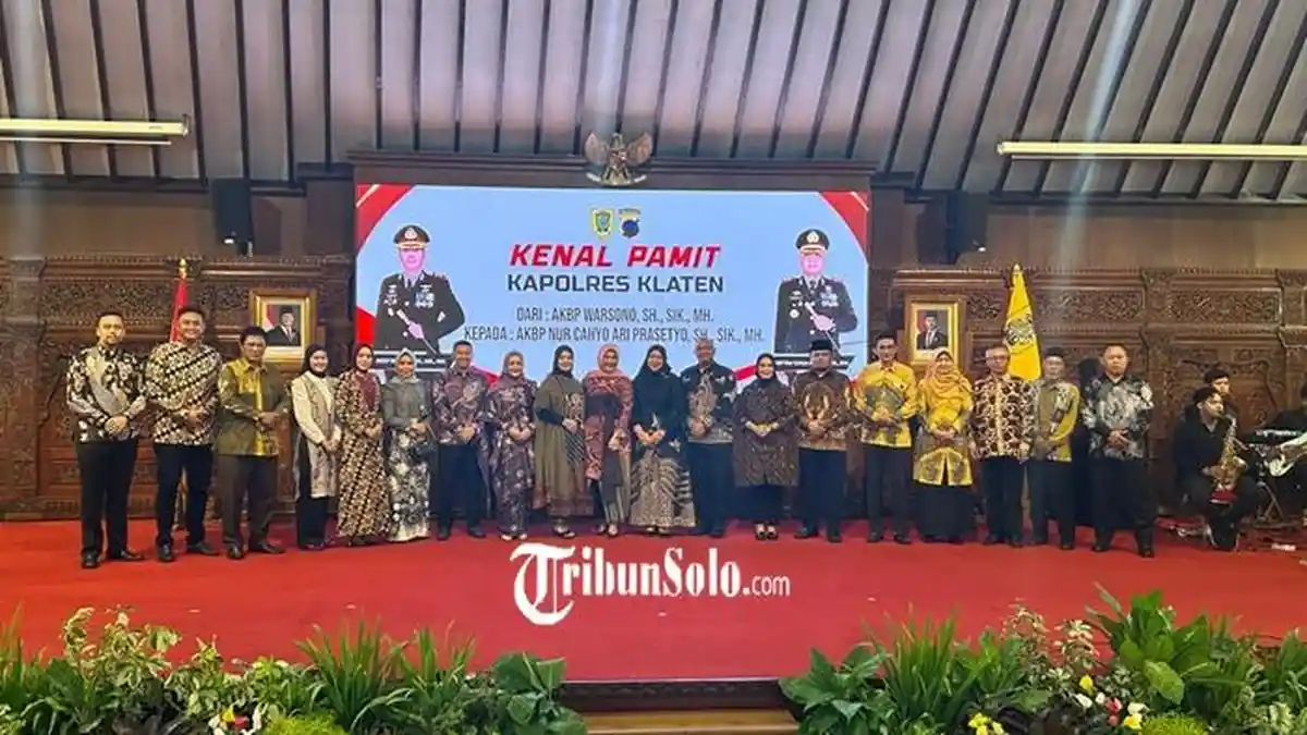 Pemkab Klaten Gelar Kenal Pamit Kapolres Klaten, AKBP Warsono Digantikan AKBP Nur Cahyo