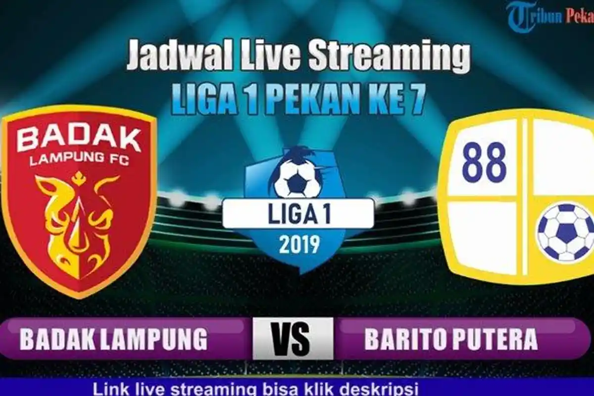 LINK Live Streaming Perseru Badak Lampung FC vs Barito Putera Jumat 5 Juli 2019, Jan Yakin Menang