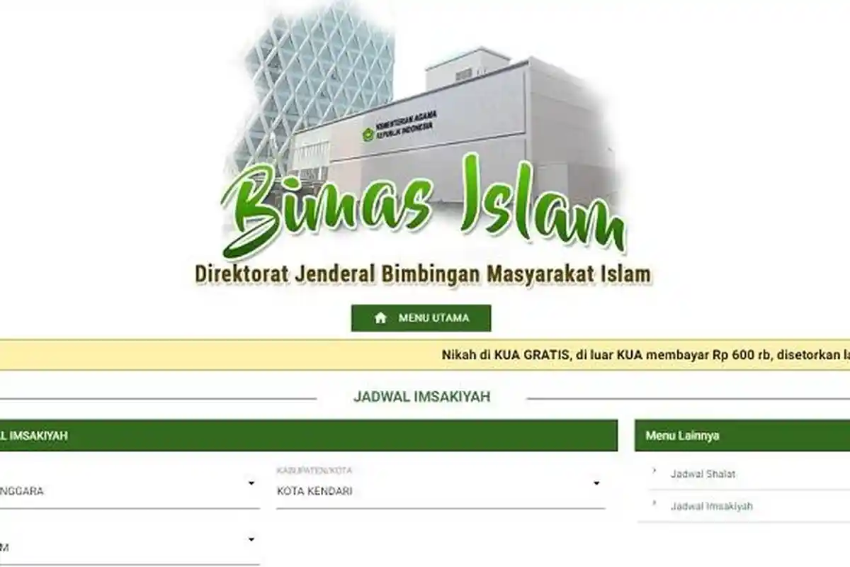 LENGKAP! Jadwal Buka Puasa dan Imsak Ramadhan 2024 di Kota Kendari Sulawesi Tenggara