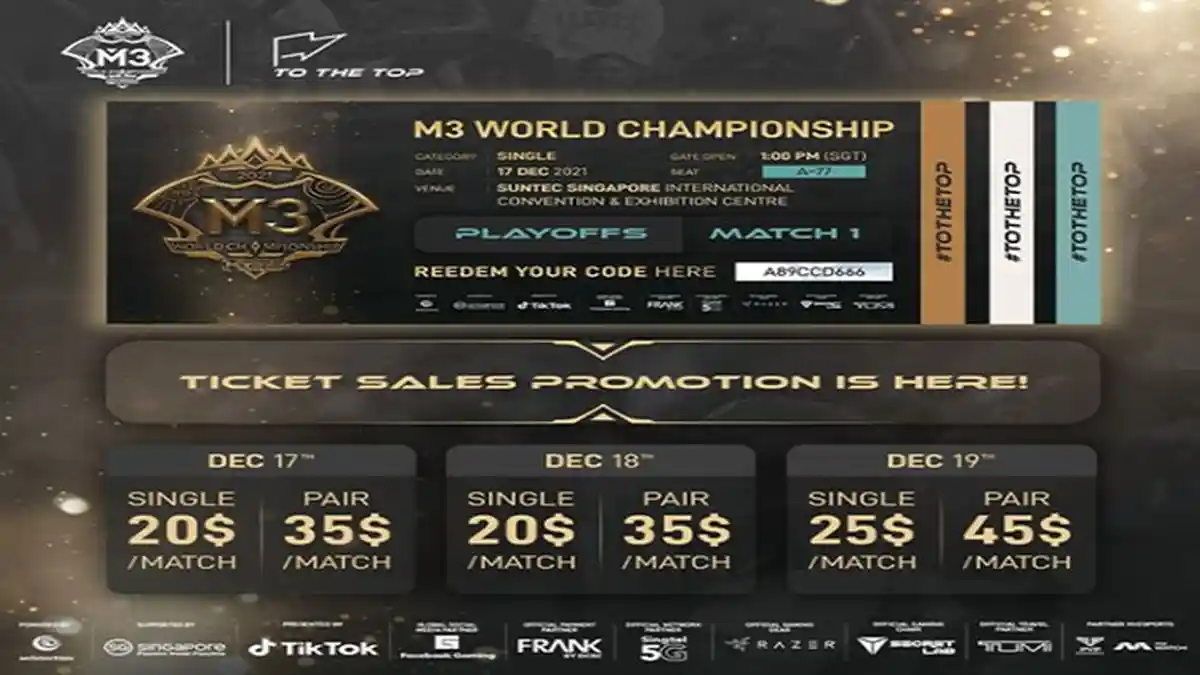 Harga Tiket Nonton Piala Dunia Mobile Legends M3 World Championship 2021, Cek Jadwal RRQ dan ONIC