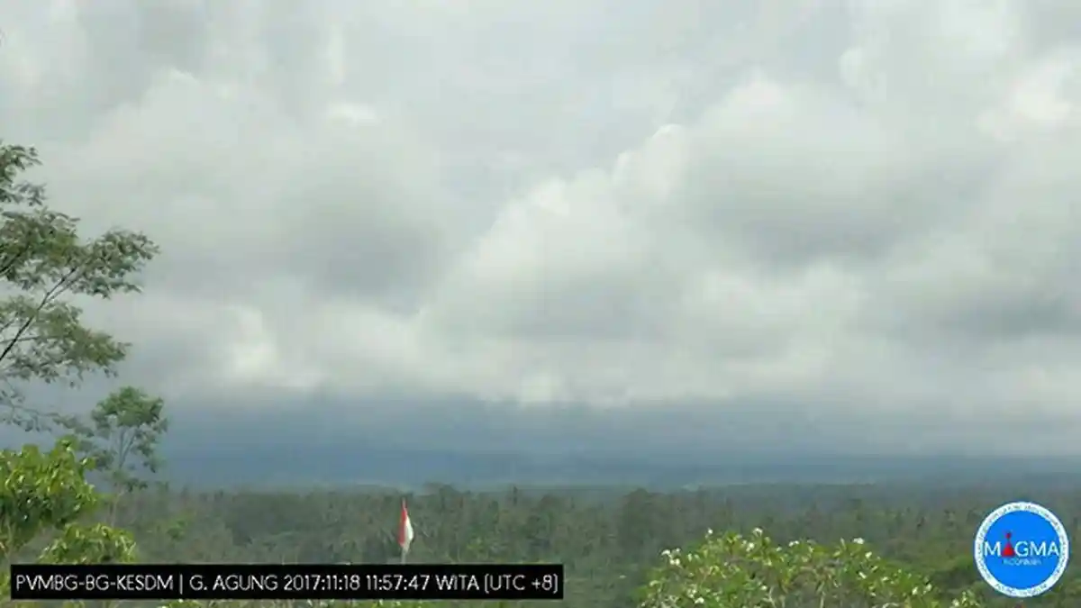 Drone Diterbangkan Ambil Sampel Gas dari Kawah Gunung Agung