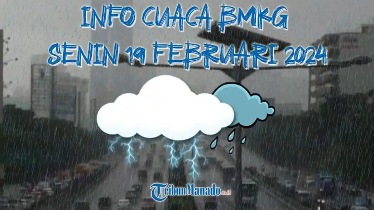 Peringatan Dini Cuaca Senin 19 Februari 2024, Info BMKG 25 Wilayah Waspada Hari Ini