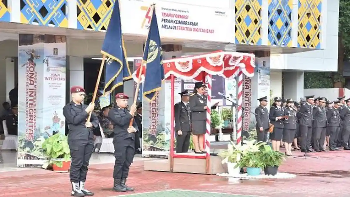 Kanwil Kemenkumham NTT Gelar Upacara Hari Bhakti Imigrasi ke-74