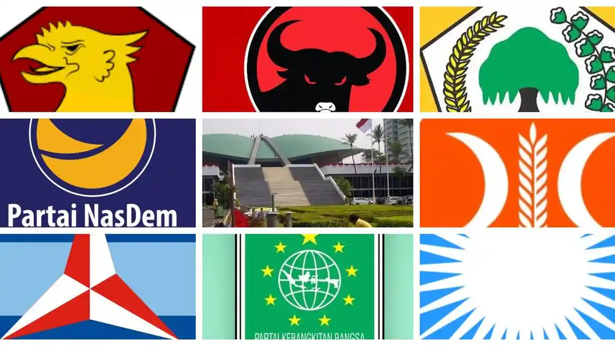 PDIP dan Golkar Hanya Selisih 8 Kursi di DPR RI, Berikut Daftar Parpol dan Jumlah Kursi di Senayan