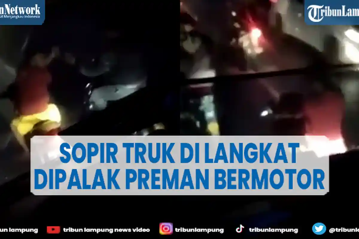 Sopir Truk Dipalak Preman Bermotor, 'Tolong Pak Kami Hanya Cari Makan'