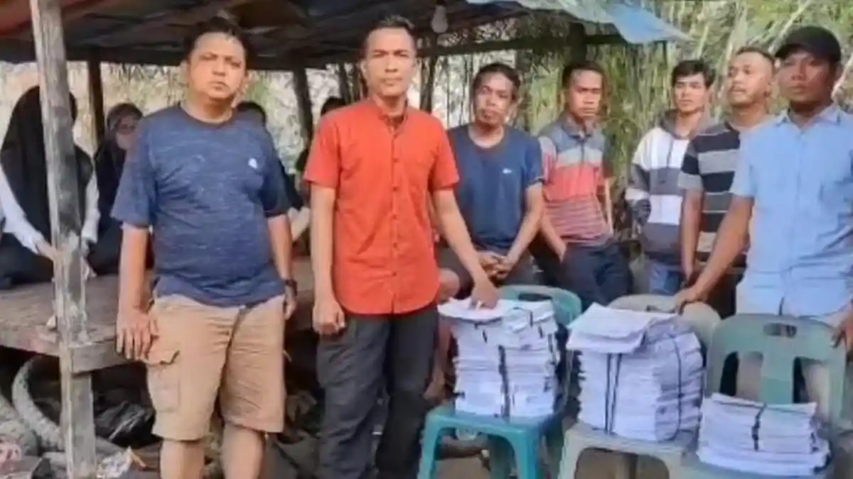 Saksi Partai Gerindra Langkat Bakar Kertas C1 karena Honor Tak Kunjung Dibayar, Ketua DPC Bungkam