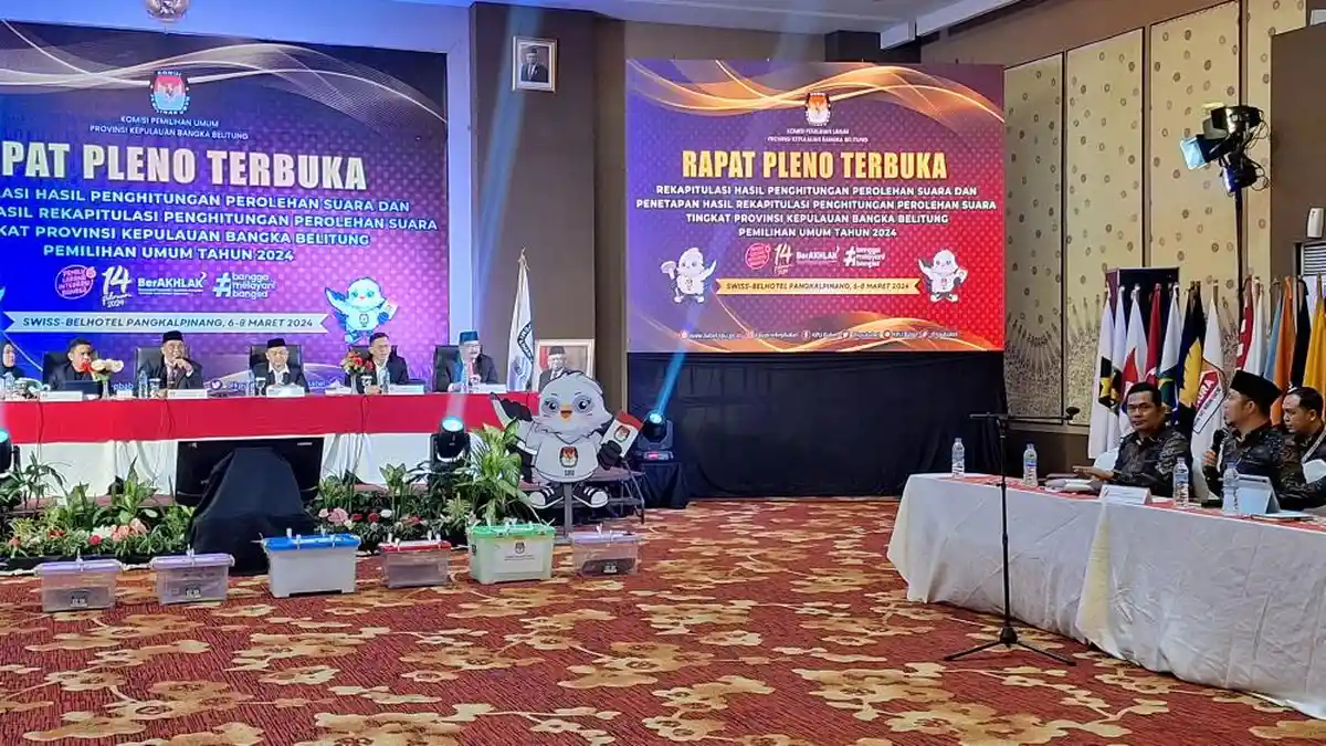 Hasil Rekapitulasi Suara Caleg DPR RI Tingkat Provinsi Babel, Berikut Parpol Peraih Suara Terbanyak