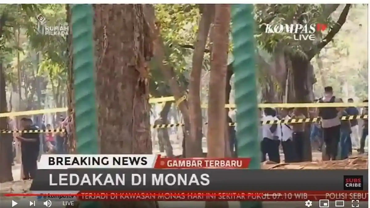 Polisi Ungkap Penyebab Ledakan di Monas, Ternyata Diduga Berasal dari Granat Asap