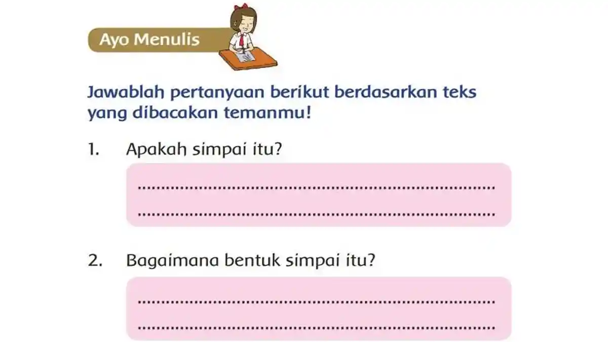 Kunci Jawaban Tema 2 Kelas 2 Halaman 14 Kurikulum 2013: Bermain Simpai