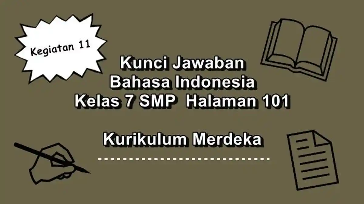 Kunci Jawaban Bahasa Indonesia Kelas 7 SMP Halaman 101 Kurikulum Merdeka, Es Kelapa Jeruk