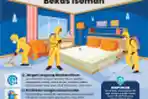 INFOGRAFIS Tips Bersihkan Ruangan Bekas Isoman