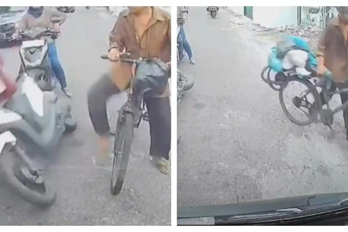Aksi Pria Tendang Pemotor Wanita Hingga Terjungkal di Sleman: Pergi Tanpa Rasa Bersalah
