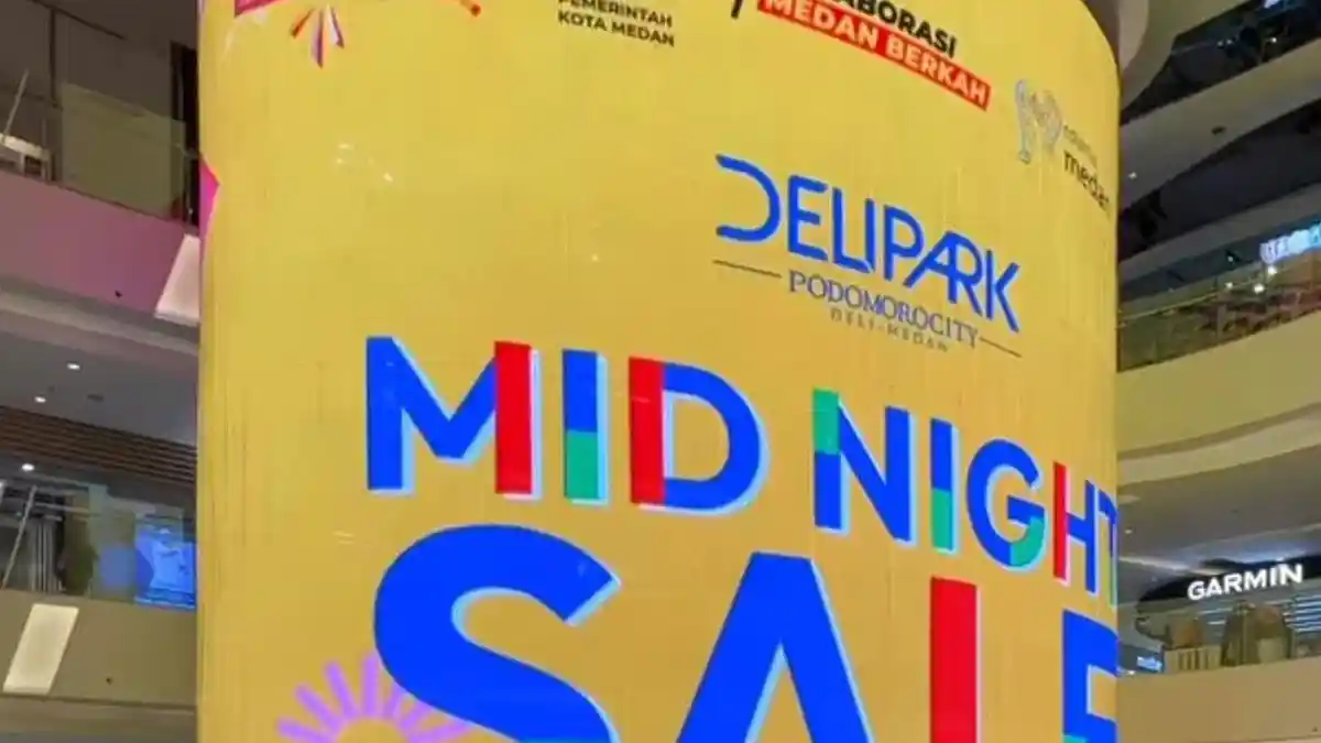 Meriahkan HUT Kota Medan, Delipark Mall Tebar Diskon di Midnight Sale Hingga 70 Persen