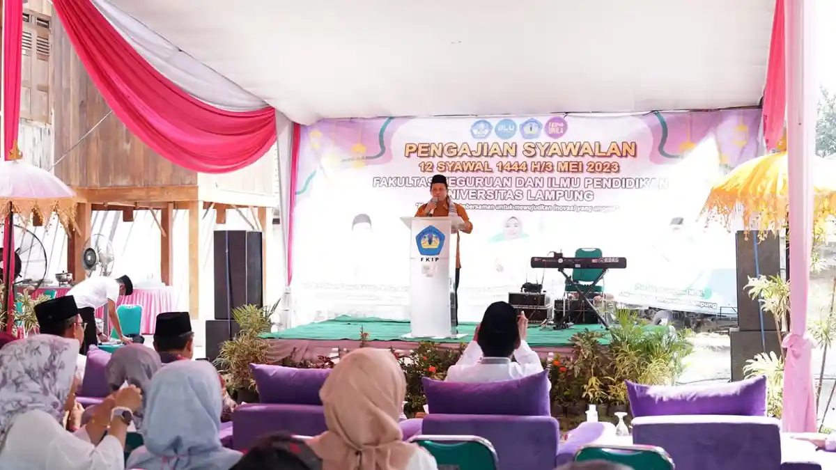 FKIP Universitas Lampung Adakan Pengajian Bulan Syawal 1444 H