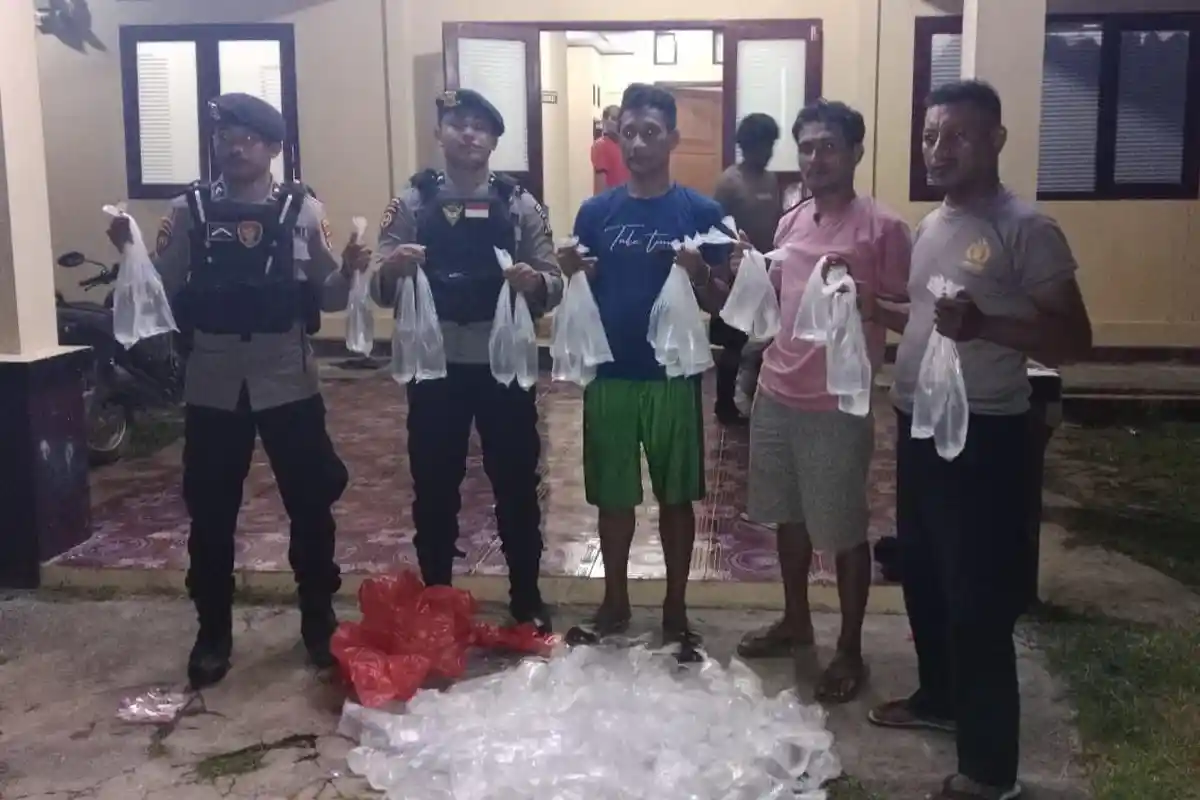 Polsek Maba Selatan Amankan 117 Kantong Cap Tikus