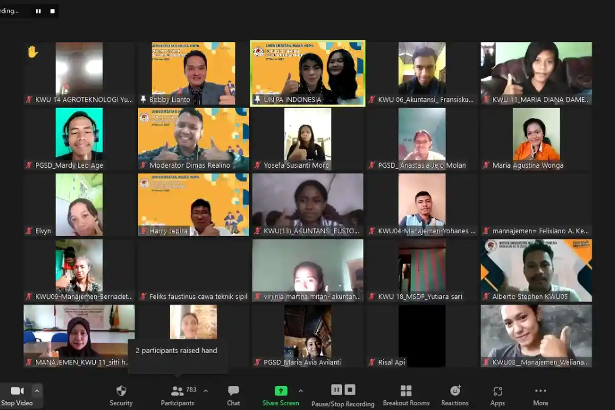 Universitas Nusa Nipa Indonesia di Maumere, Adakan Kuliah Umum Virtual Bahas Kewirausahaan