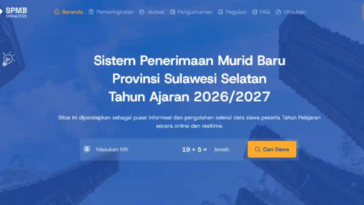 SPMB SMA Sulsel 2026 Jalur Prestasi Dibuka, Cek Syarat, Cara Daftar, dan Jadwal Lengkapnya - Tribunnews.com