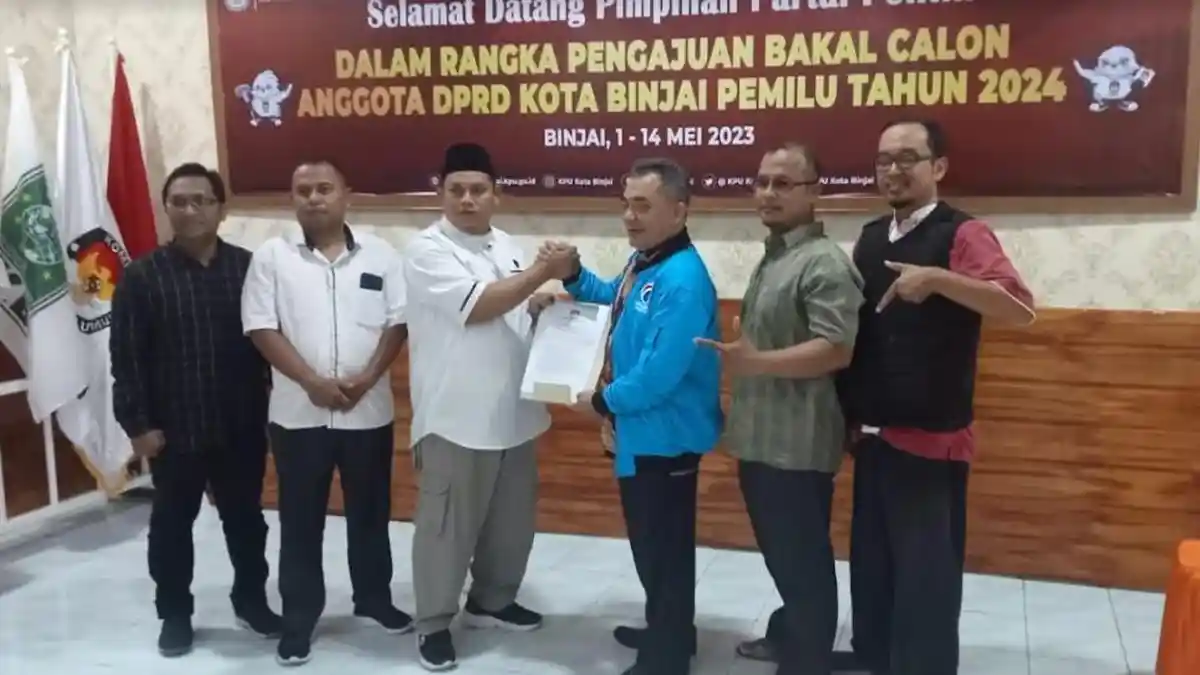 Pileg di Binjai Dipastikan Diikuti 18 Parpol, Partai Gelora dan Garuda Ikuti Pendaftaran Susulan