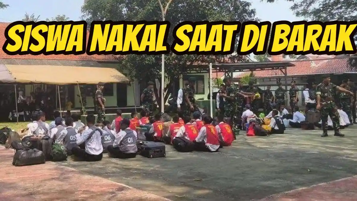 Tegas! Siswa Nakal di Purwakarta dan Bandung Mulai Diseret ke Barak ...