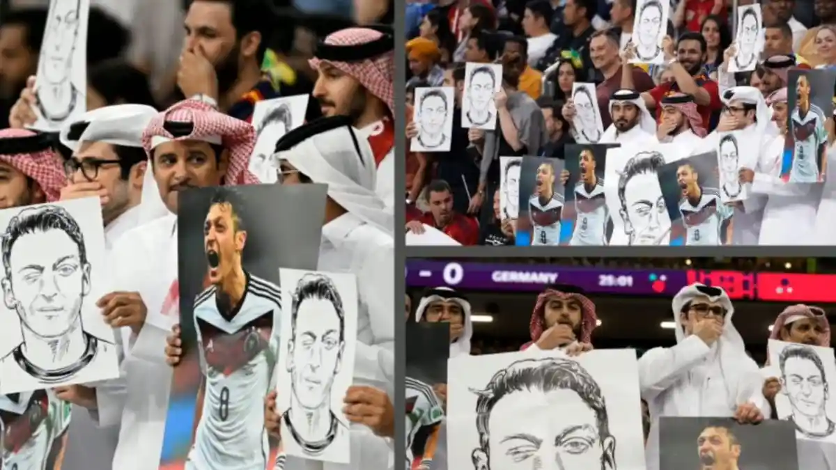 Penggemar Piala Dunia Mengingatkan Jerman tentang Rasisme terhadap Mantan Rekan Setimnya Ozil