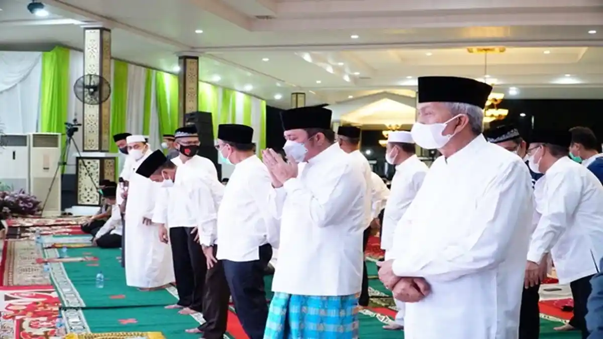 HD MY Hadiri  Penutupan Pengajian Ramadhan 1442 H Pemprov Sumsel