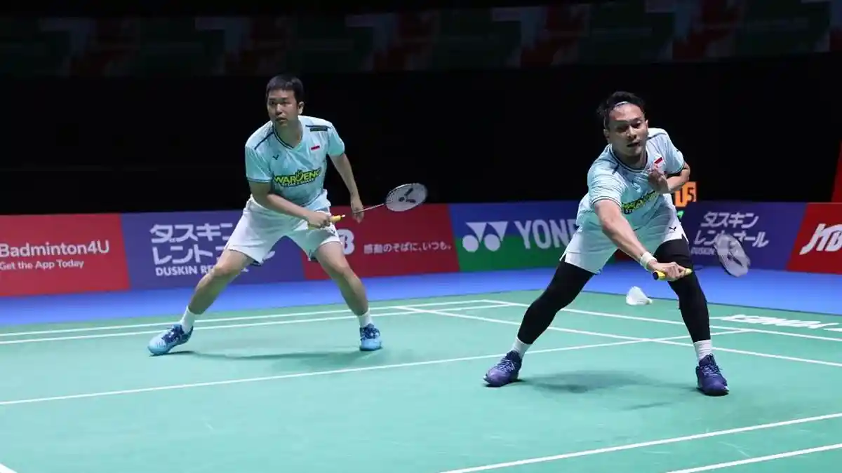 PERANG Saudara di Japan Open: Pasangan Senior Ahsan/Hendra Kalah Saing,Leo/Bagas Dapat Pesan Penting