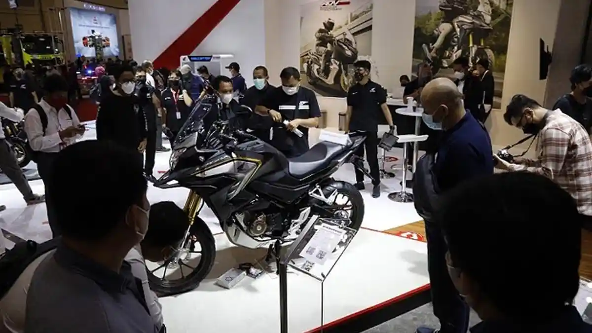 New CB150X Laris di GIIAS 2021, Motor Sport Adventure Pertama di Indonesia.