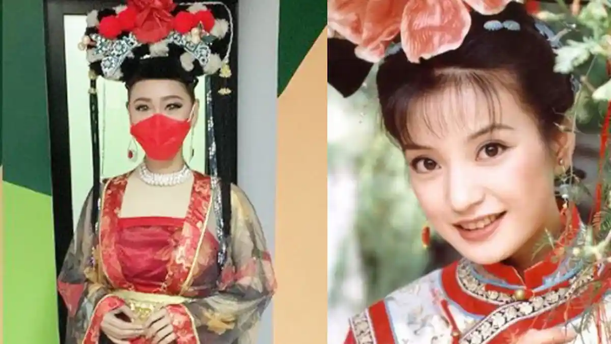 TAK Mau Kalah dengan Masyarakat Tionghoa, Inul Daratista Kenakan Baju Cheongsam Bak Putri Huan Zhu