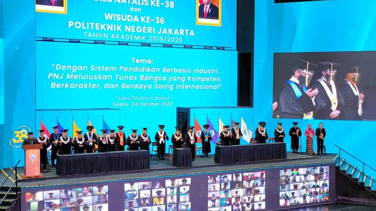 Masih Pandemi, Kegiatan Wisuda dan Dies Natalis di Kampus PNJ Diselenggarakan Hybrid