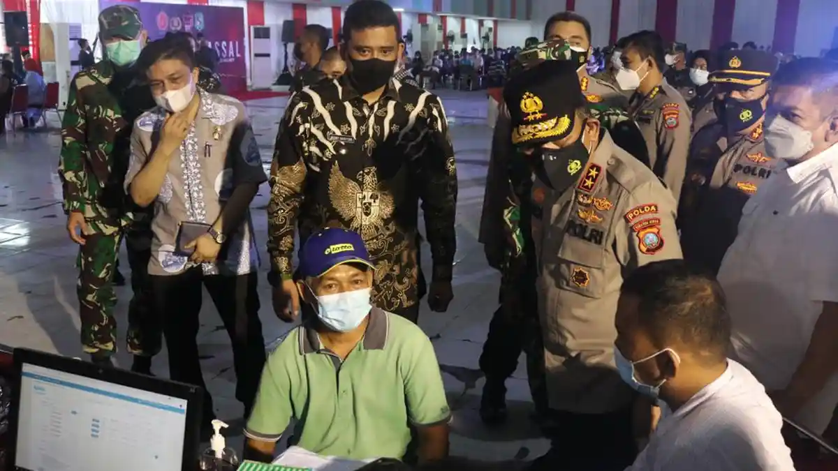 Putus Mata Rantai Penyebaran, Pemko Medan Gelar Vaksinasi Massal Bersama Poldasu dan Kodam I BB