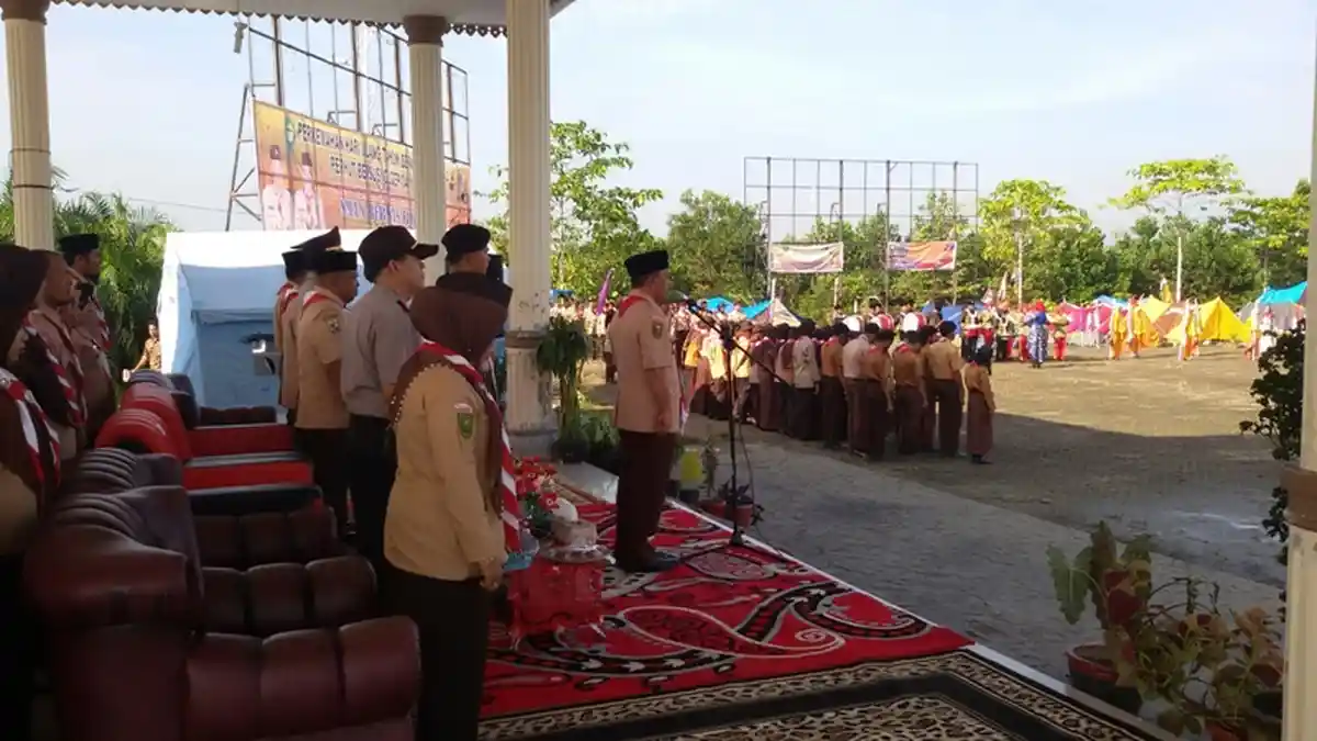 Bupati Harris Jadi Irup HUT Pramuka di Pangkalan Kerinci