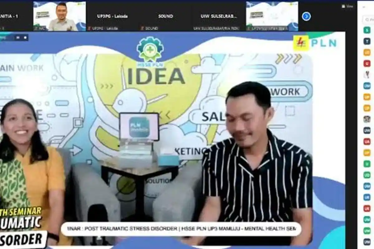 Kurangi Trauma Pascagempa, PLN UP3 Mamuju Gelar Seminar Kesehatan Mental