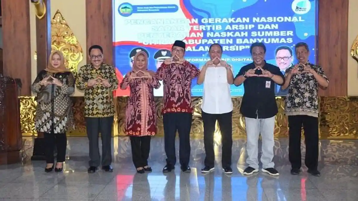 Canangkan GNSTA, Bupati Banyumas Ajak Semua Pihak Tertib Kelola Arsip