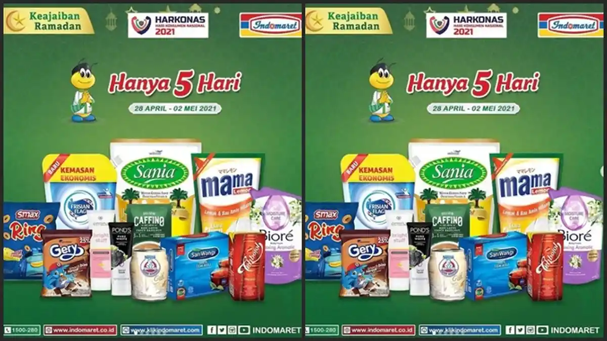 KATALOG PROMO Indomaret Kamis 29 April 2021, Dapatkan Diskon hingga Rp 15.000, Belanja Super Hemat