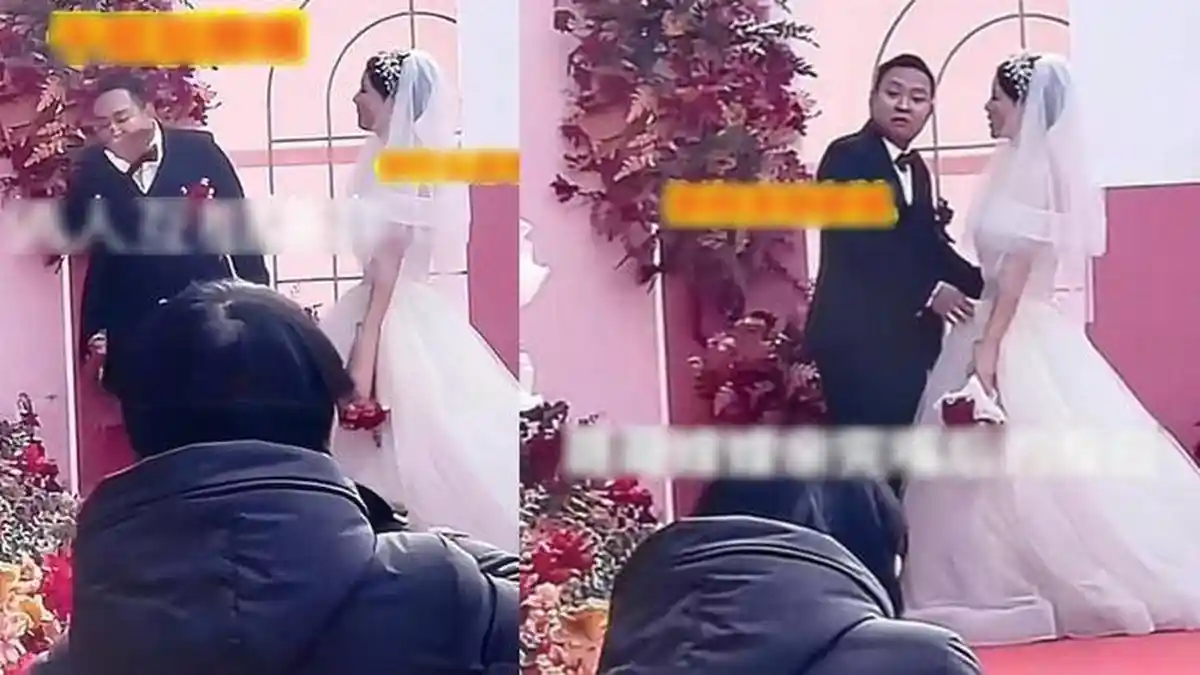 VIRAL Pengantin Pria Muntah Usai Cium Istrinya di Altar, Reaksi Mempelai Wanita Disorot