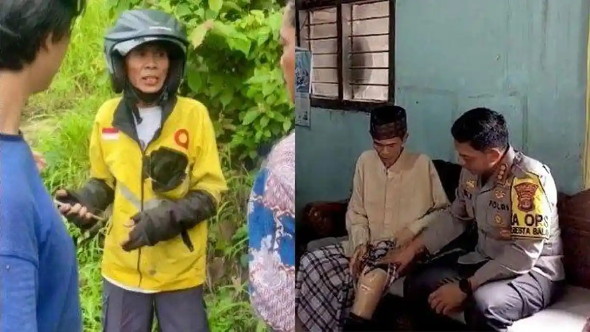 NASIB Driver Ojol Disabilitas Dibegal Penumpang, Diiming-Imingi Ongkos Besar, Kaki Palsu Copot