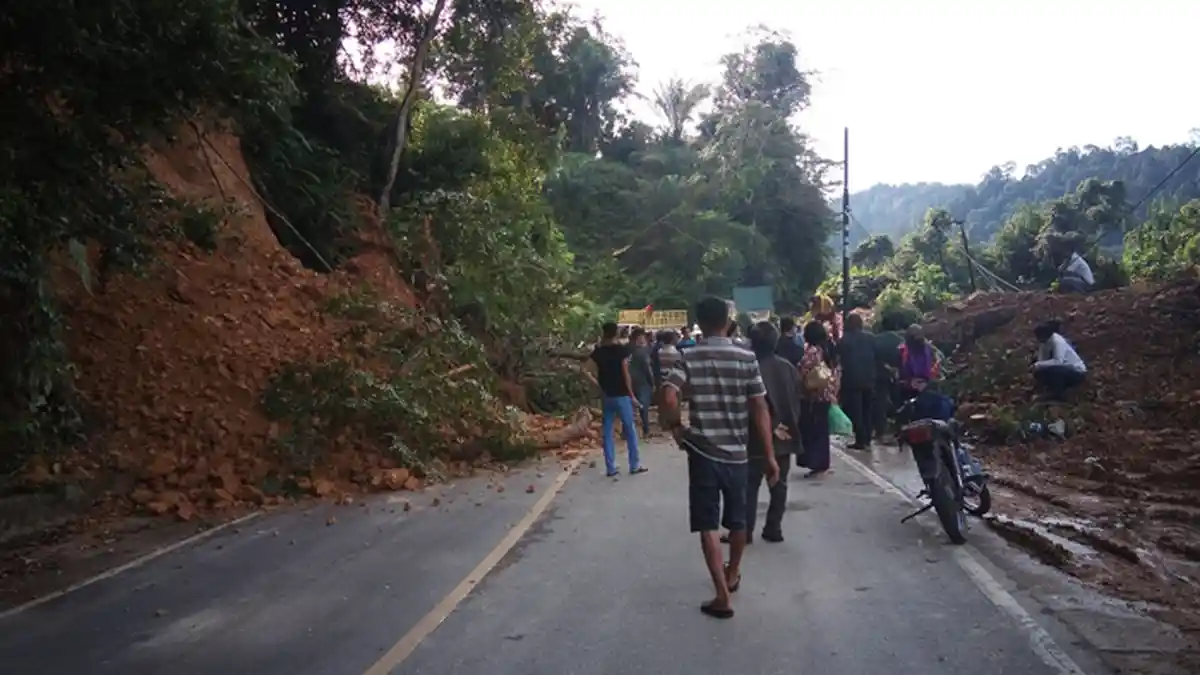 Cuaca Ekstrem Landa Subulussalam, Ini Titik Rawan Longsor Harus Diwaspadai Pengendara