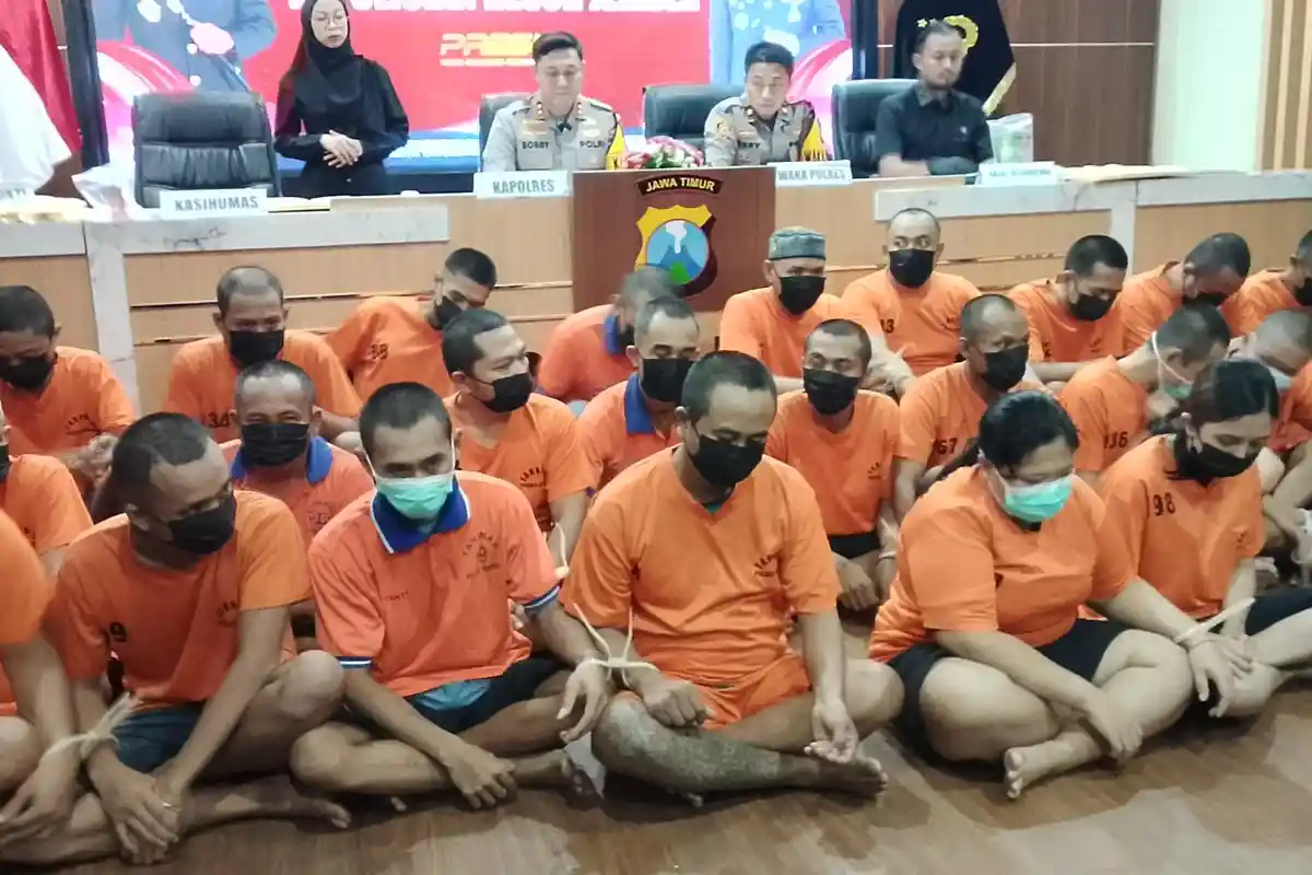 Polisi Tangkap 27 Pengedar Sabu dan Okerbaya di Jember, Sembilan Orang Residivis