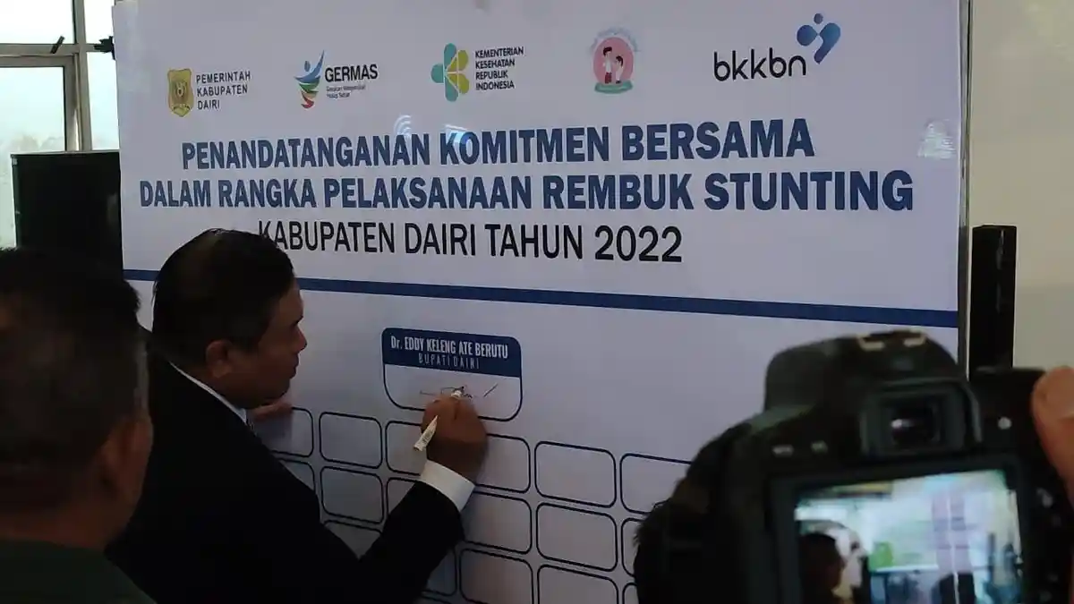 Bupati Dairi Eddy Berutu Ajak Forkopimda Komitmen Cegah Stunting Pada Balita