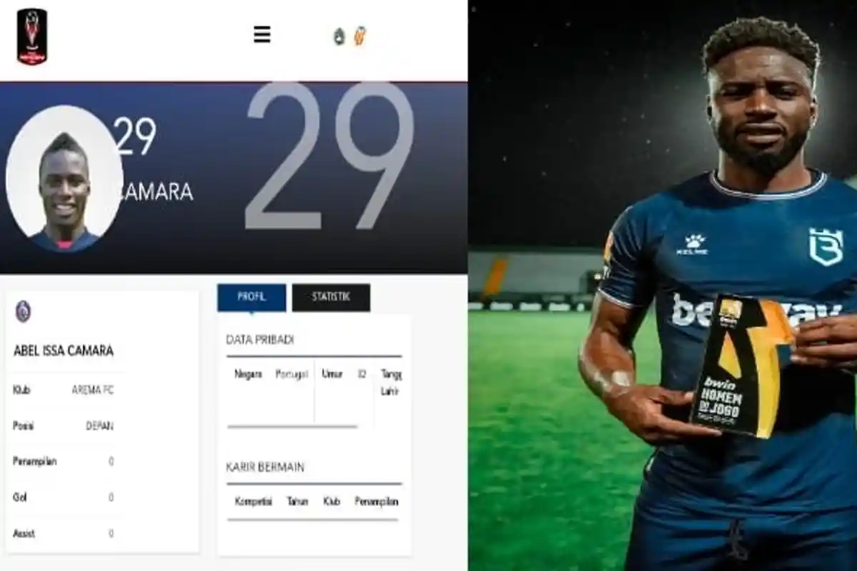 Striker Arema FC Abel Camara Resmi Terdaftar di Web Piala Presiden 2022, Pakai Nomor 29 Siap Debut?