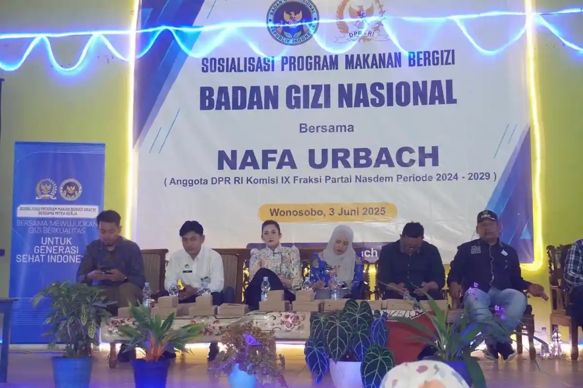 Nafa Urbach Sosialisasi Program MBG di Magelang