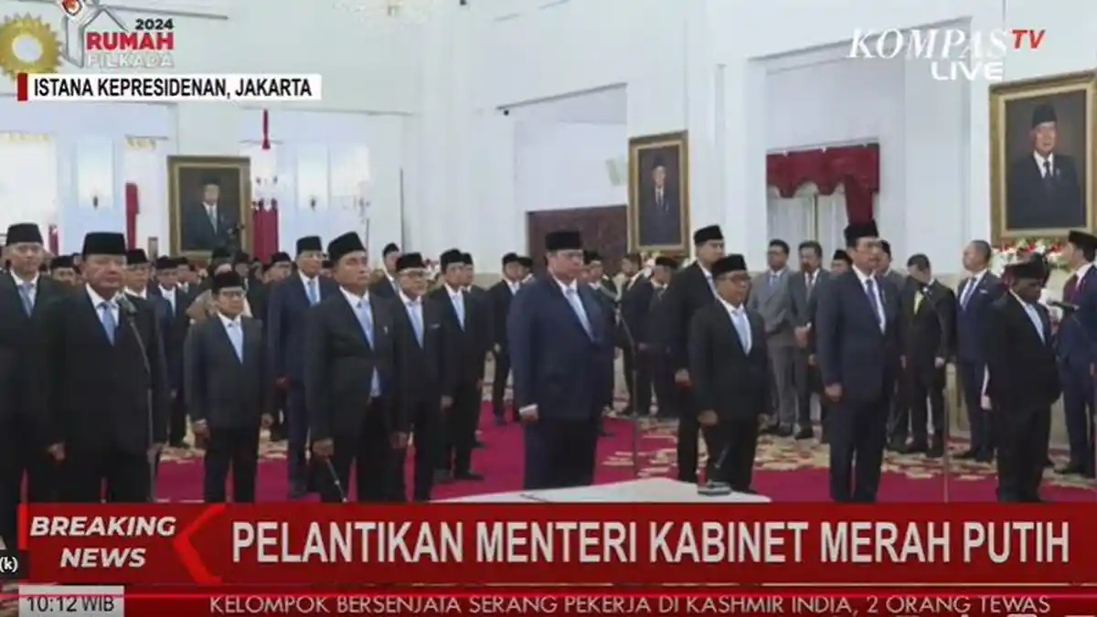 Berapa Gaji Menteri, Wamen dan Kepala Badan di Kabinet Merah Putih yang Dilantik Hari Ini