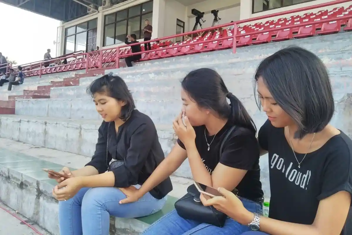 Jelang Perseru Badak Lampung FC vs Bali United, Penonton Padati Stadion sejak Pukul 15.00 WIB