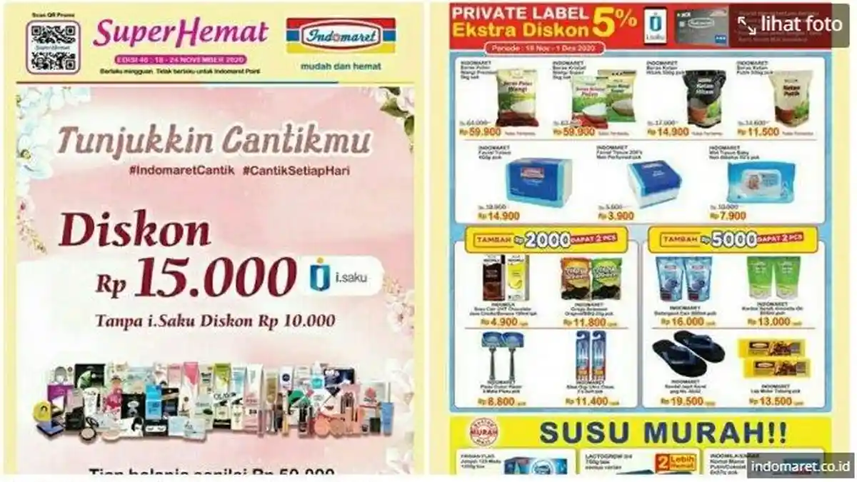 Cuma Hari Ini (24/11/2020) Promo Indomaret Weekday, Super Hemat, Hanya 3 Hari, Harga Heboh DLL
