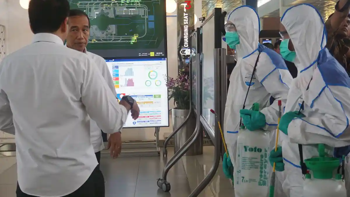 Lewat Video Conference, Jokowi Pimpin Rapat Percepatan Ekonomi Hadapi Virus Corona
